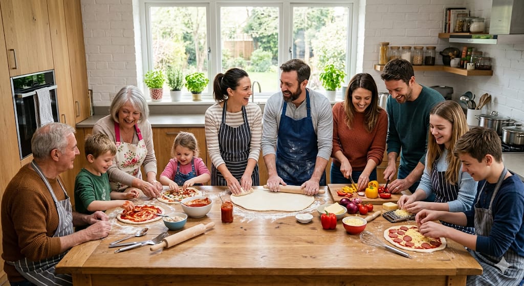 Família na Cozinha